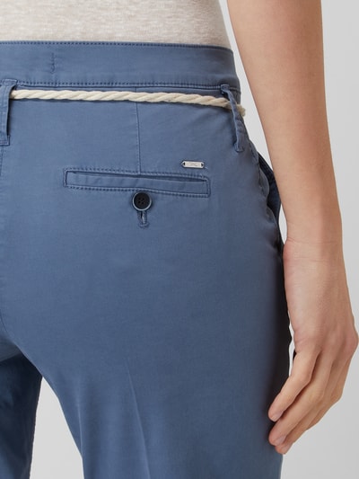 Brax Korte chino van katoen, model 'Mel' Blauw - 3