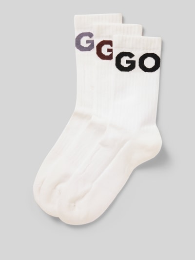 HUGO Socken aus Baumwoll-Mix im 3er-Pack Modell 'ICONIC' Weiss 1