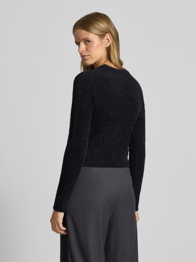 Only Regular Fit Strickpullover mit Rundhalsausschnitt Modell 'PETRA' Black 5