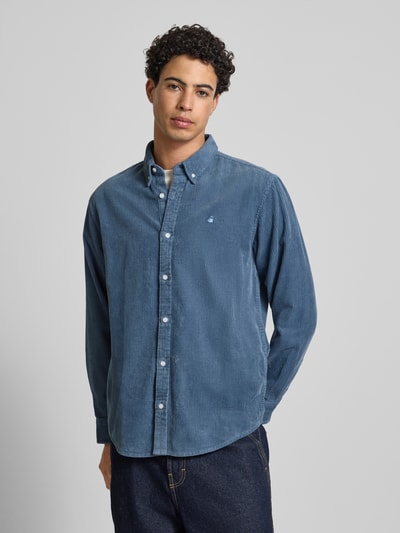 Carhartt Work In Progress Koszula casualowa o kroju regular fit z imitacji sztruksu model ‘Madison’ Ciemnoniebieski 4