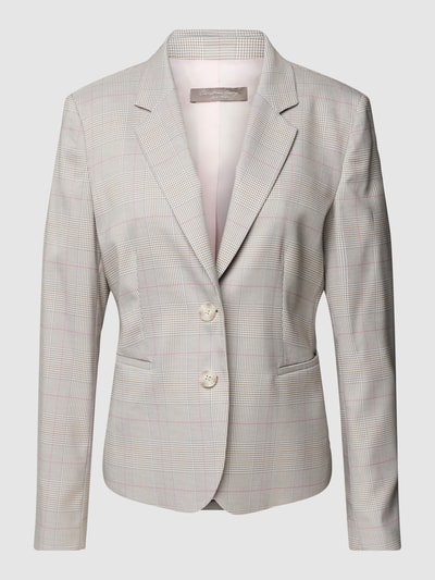 Christian Berg Woman Selection Blazer mit Glencheck-Muster Hellgrau 2