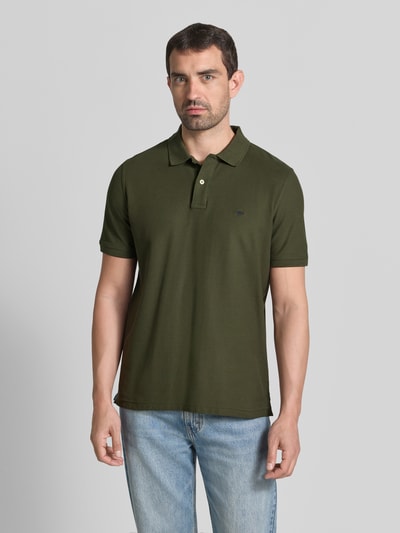Fynch-Hatton Regular Fit Poloshirt mit Label-Stitching Khaki 4