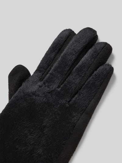 EEM Handschuhe mit Kunstfellbesatz Black 3