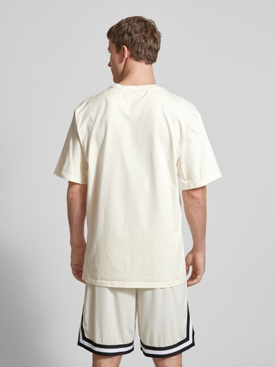 KARL KANI T-Shirt mit Label-Stitching Offwhite 5