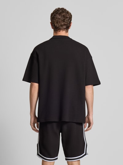 Pegador Relaxed fit vrijetijdsoverhemd met structuurmotief, model 'SIGNAR' Zwart - 5