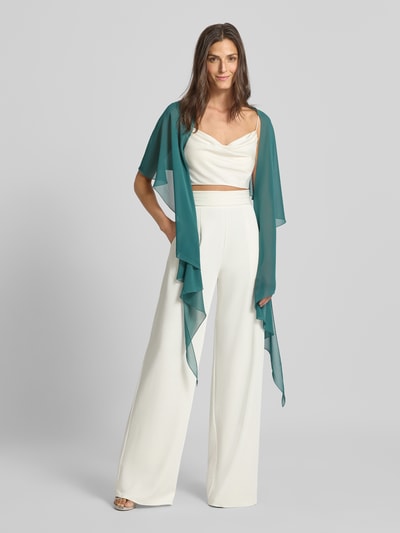 Kobiece model nosi Etola aus Chiffon mit Knopfverschluss od Vera Mont, szyfon, lekki, płynący materiał, Ganzkörperansicht von vorne.