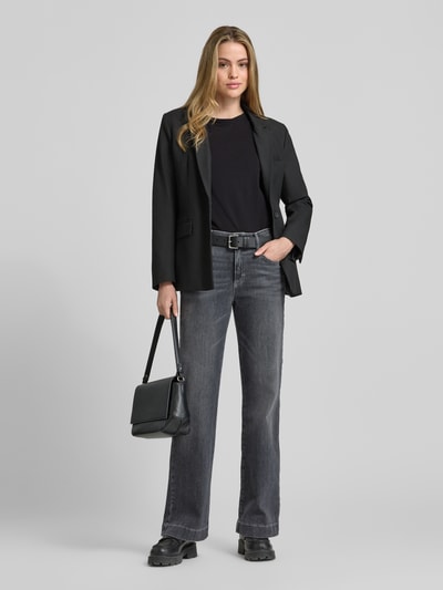 s.Oliver BLACK LABEL T-shirt o kroju regular fit z mieszanki bawełny Czarny 1