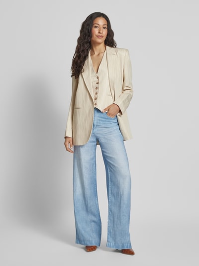 Marc Cain Flared Jeans im 5-Pocket-Design Bleu Melange 1