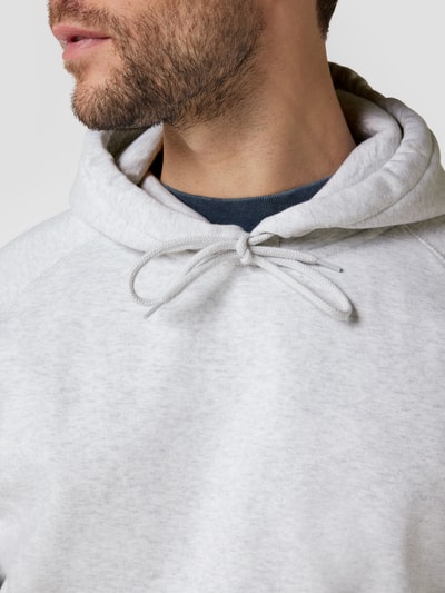 Carhartt Work In Progress Hoodie mit Label-Stitching Mittelgrau Melange 3