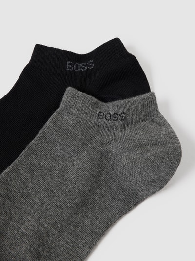 BOSS Sneakersocken mit Label-Print im 2er-Pack Anthrazit 2