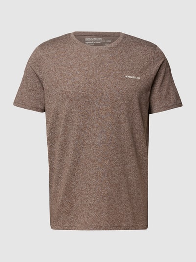 MCNEAL T-Shirt mit Label-Applikation Mittelbraun meliert 2