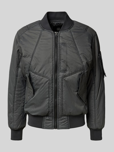 G-Star Raw Bomberjack met ribboorden Antraciet - 2