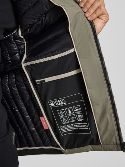 NAUTGÅRD Steppjacke mit Stehkragen und Reißverschlusstaschen Gruen 7