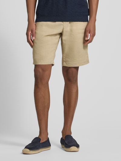 Tommy Hilfiger Relaxed Fit Shorts aus Leinen-Mix Beige 4
