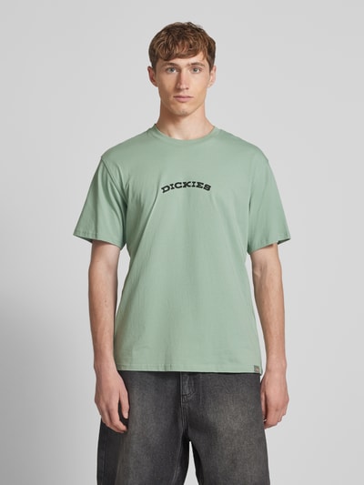 Dickies T-shirt met labelprint Mintgroen - 4