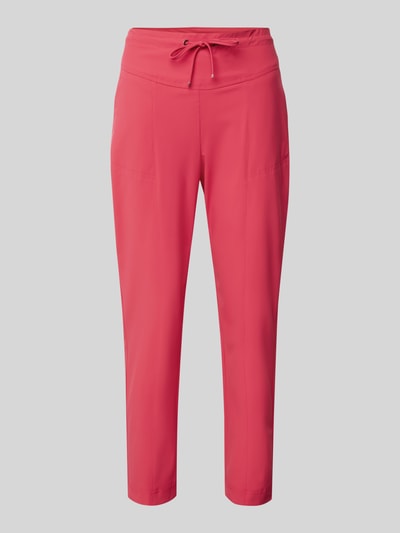 Raffaello Rossi Slim fit stoffen broek met tunnelkoord, model 'AZRA' Fuchsia - 2