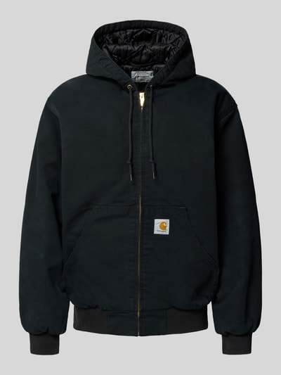 Carhartt Work In Progress Jacke mit Känguru-Tasche und Label-Detail Black 2