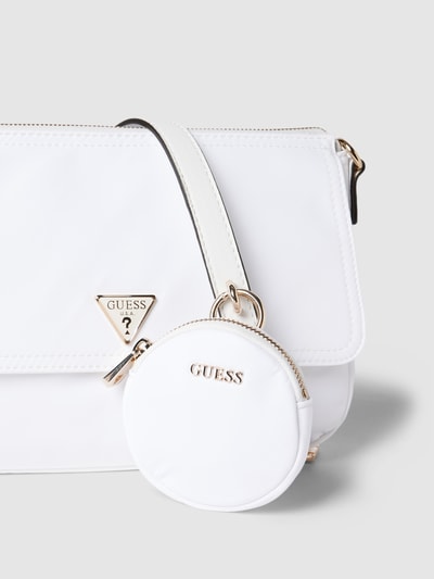 Guess Handtasche mit Label-Details Modell 'GEMMA' Weiss 3