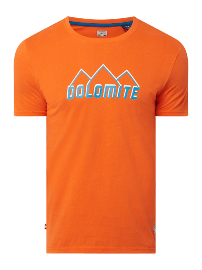 DOLOMITE T-shirt z bawełny bio  Pomarańczowy 2