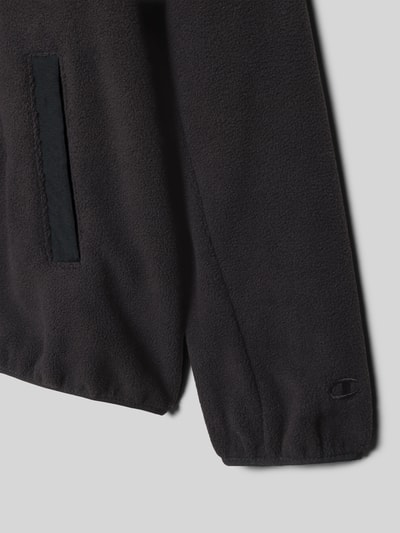 CHAMPION Bluza rozpinana z kapturem i wpuszczanymi kieszeniami Czarny 2