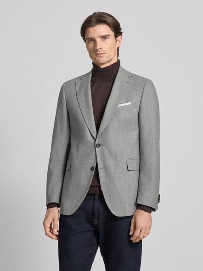 Carl Gross 2-Knopf-Sakko mit Reverskragen Modell 'Franz' Hellgrau 4