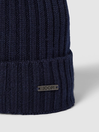 JOOP! Collection Beanie mit Label-Applikation Modell 'FRANCIS' Marine 2