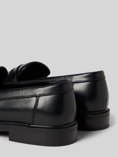 Only Loafers met brede schachtbrug, model 'LUX' Zwart - 2