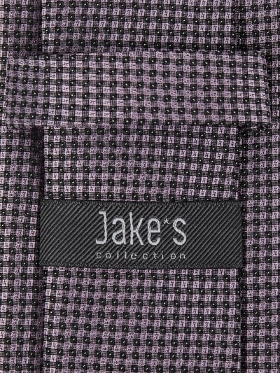 Jake*s Slim Fit Krawat z jedwabiu z drobnym wzorem na całej powierzchni Brudnoróżowy 2