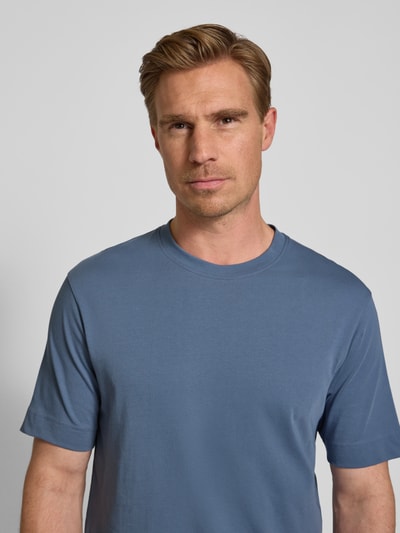 Drykorn T-shirt met ronde hals, model 'RAPHAEL 10' Blauw - 3