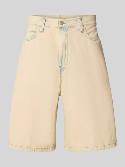 Carhartt Work In Progress Baggy fit korte jeans in 5-pocketmodel, model 'LANDON' Zand - 2