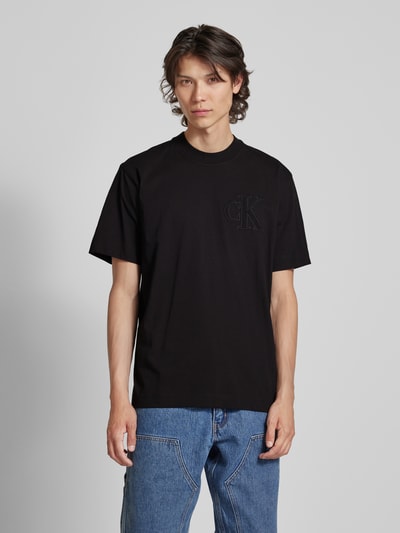 Calvin Klein Jeans T-Shirt mit Rundhalsausschnitt Black 4