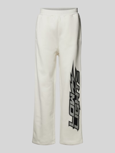 Low Lights Studios Jogpants mit Label-Print Modell 'LIGHTNING' Ecru 2