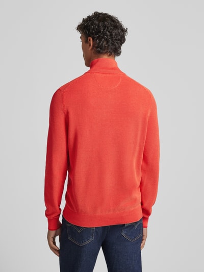 LERROS Strickpullover mit Troyer-Kragen Dunkelorange 5