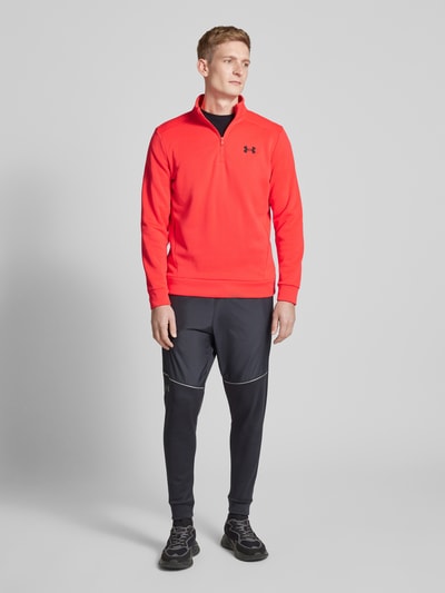 Under Armour Sweatshirt mit Troyer-Kragen Hellrot 1