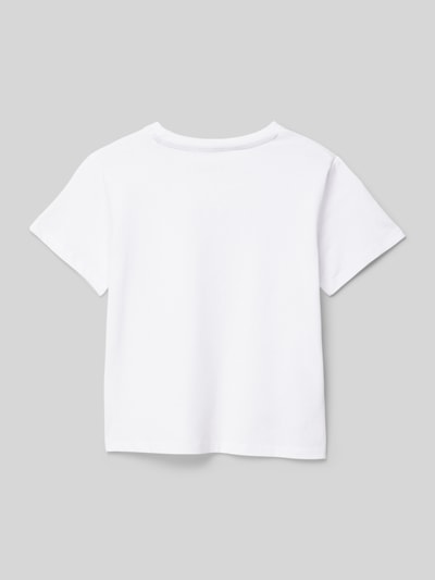 Mango T-Shirt mit Brusttasche Weiss 3