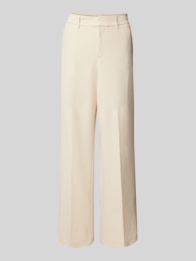s.Oliver RED LABEL Loose Fit Weite Hose mit Viskose-Anteil in Piqué-Qualität Beige 2