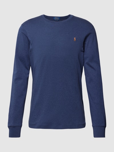 Polo Ralph Lauren Longsleeve mit Label-Stitching Hellgrau 2