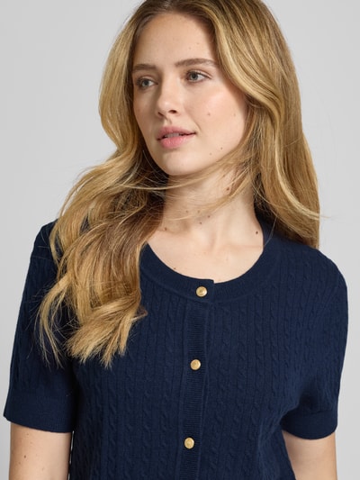 Tommy Hilfiger Wollcardigan mit  1/2-Arm Marine 3