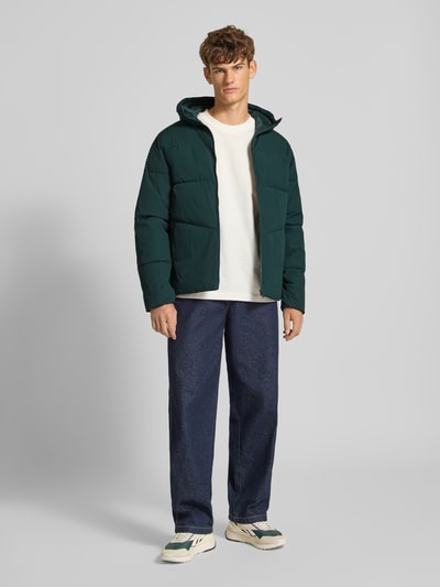 Jack & Jones Steppjacke mit Kapuze Dunkelgruen 1