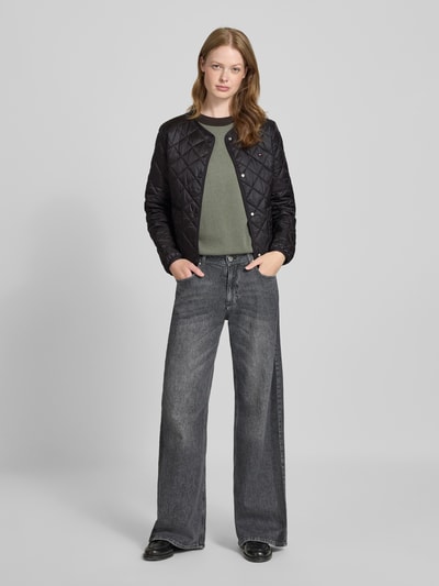 Tommy Hilfiger Regular Fit Steppjacke mit aufgesetzten Eingrifftaschen BLACK 1