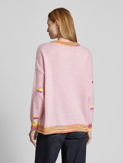 miss goodlife Oversized gebreide pullover van een mix van wol en alpaca Zand - 5