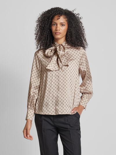 JOOP! Blouseshirt met opstaande kraag Beige - 4