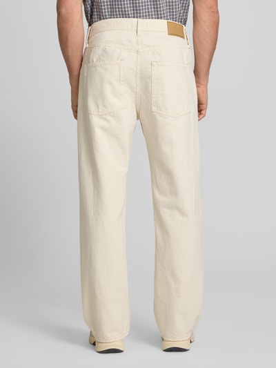 JACK & JONES Loose Straight Fit Jeans mit Eingrifftaschen Modell 'TED' Ecru 5