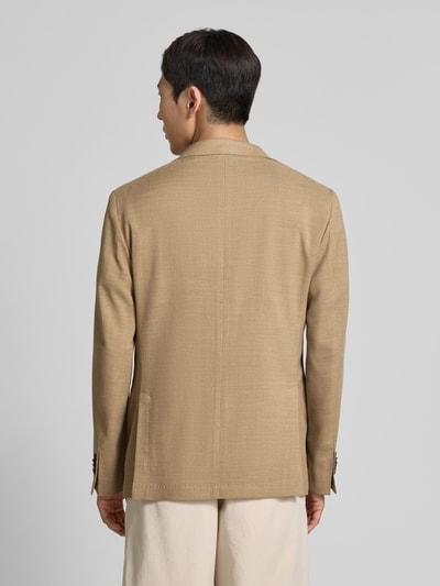 Manuel Ritz 2-Knopf-Sakko aus Schurwoll-Mix mit Pattentaschen Taupe 5