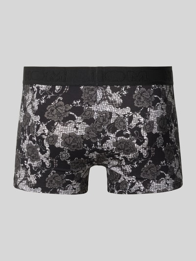 HOM Trunks im Allover-Look mit elastischem Bund Modell 'Fairmont' Black 3