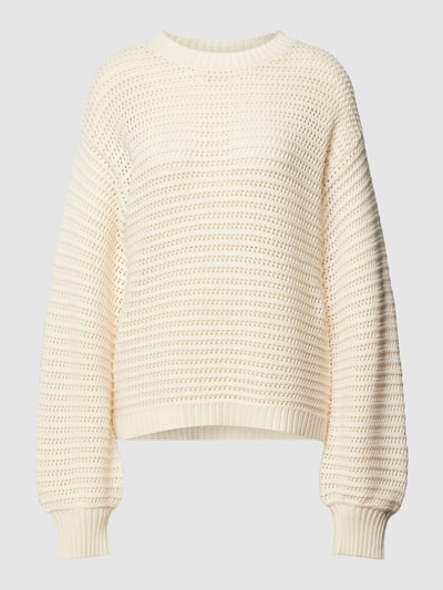 esmé studios Gebreide pullover met ajourpatroon, model 'Magda' Beige - 2