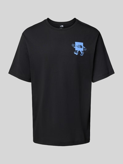 The North Face T-shirt met labelprint Metallic zwart - 2