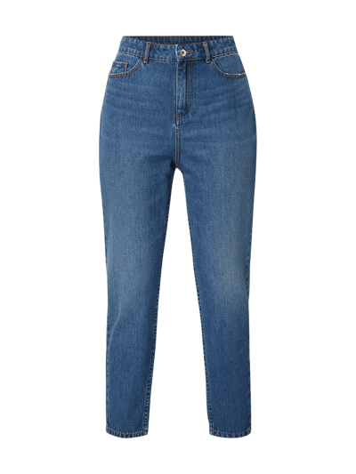 Jake*s Casual Light Stone Washed Mom Fit Jeans Jeansblau 2