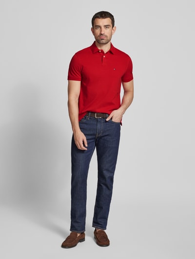 Tommy Hilfiger Regular Fit Poloshirt mit Label-Detail Rot 1