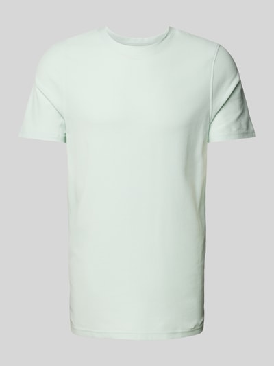 MCNEAL T-shirt met geribde ronde hals Lichtturquoise - 2